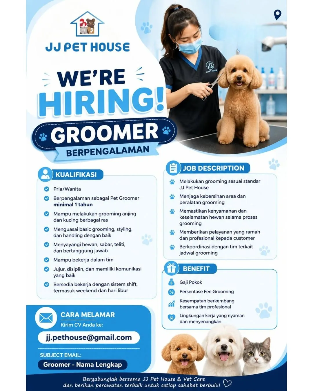 Logo JJ Pet House & Vet Care
