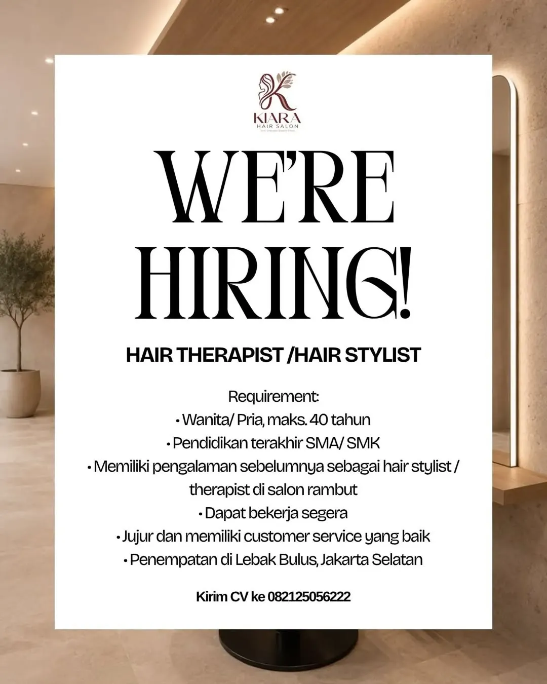 Logo Kiara Hair Salon