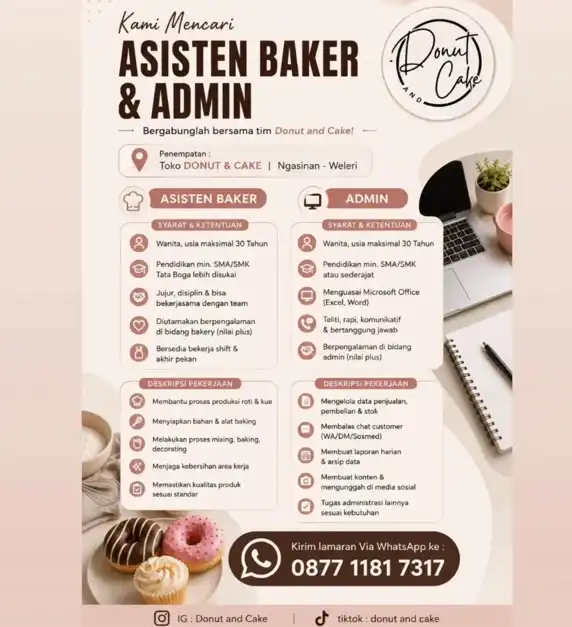 Logo Donut and Cake