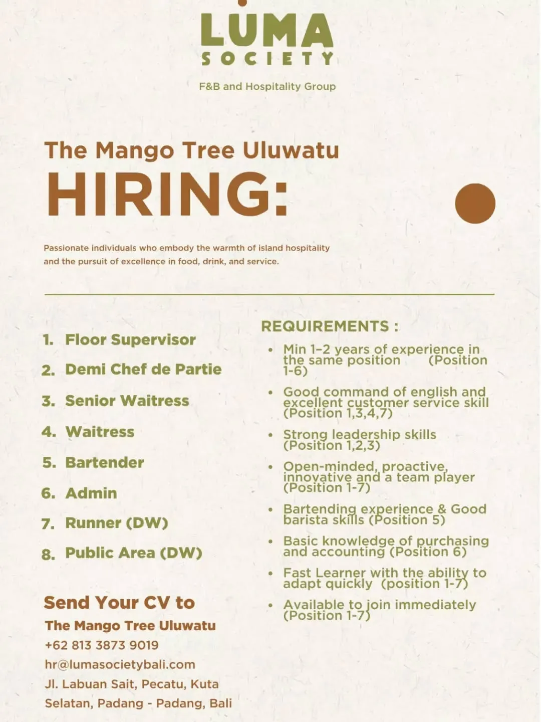 Logo The Mango Tree Uluwatu