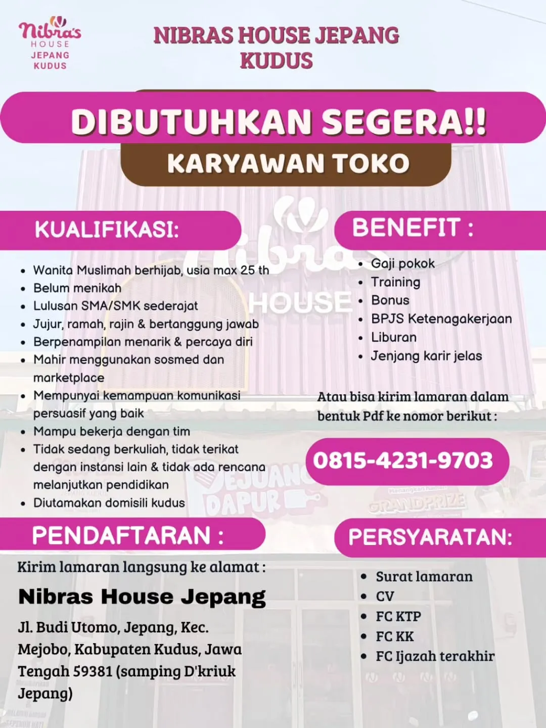 Logo Nibras House Jepang Kudus