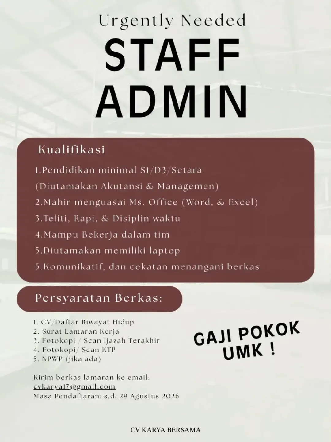 Logo CV Karya Bersama