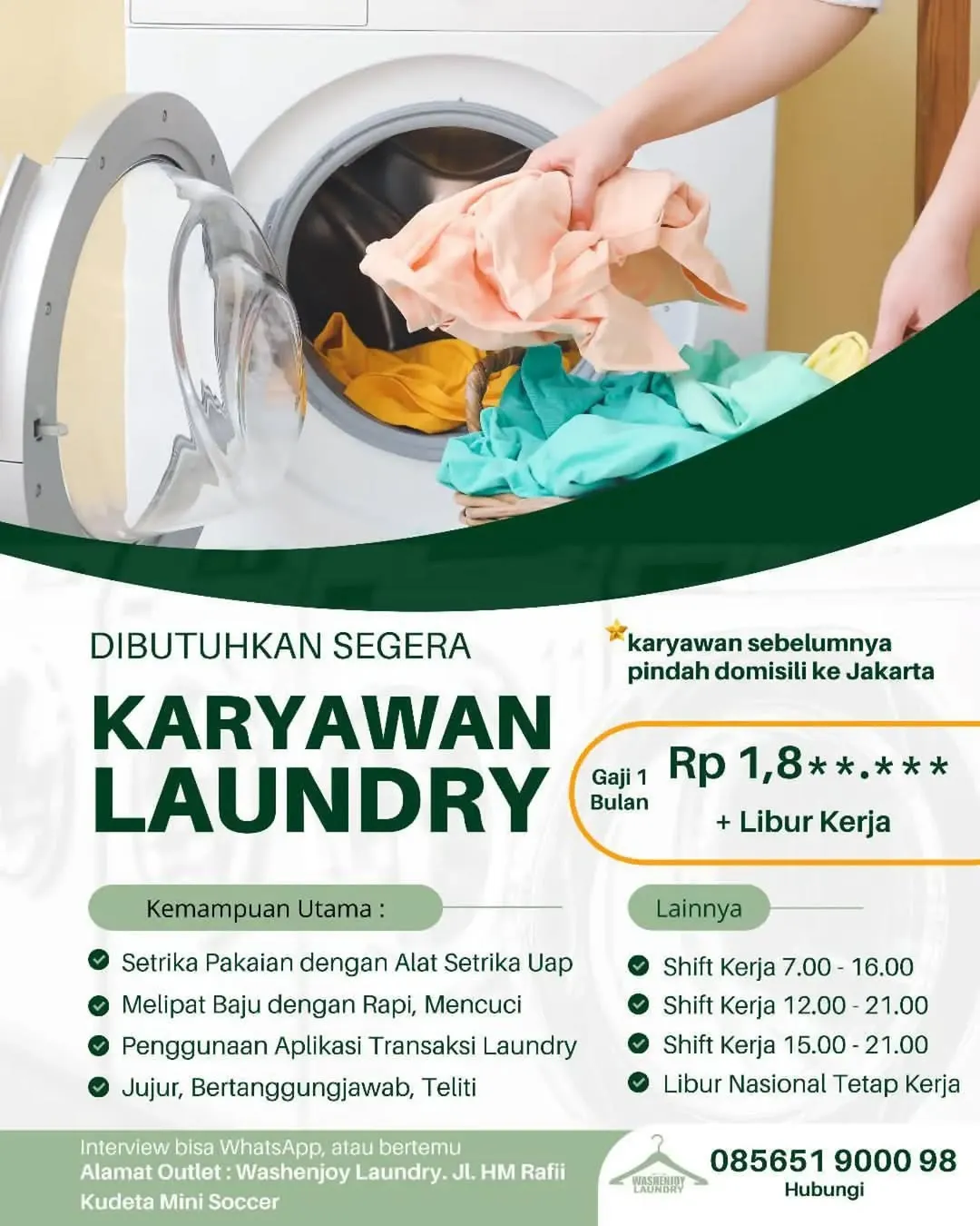 Logo Washenjoy Laundry