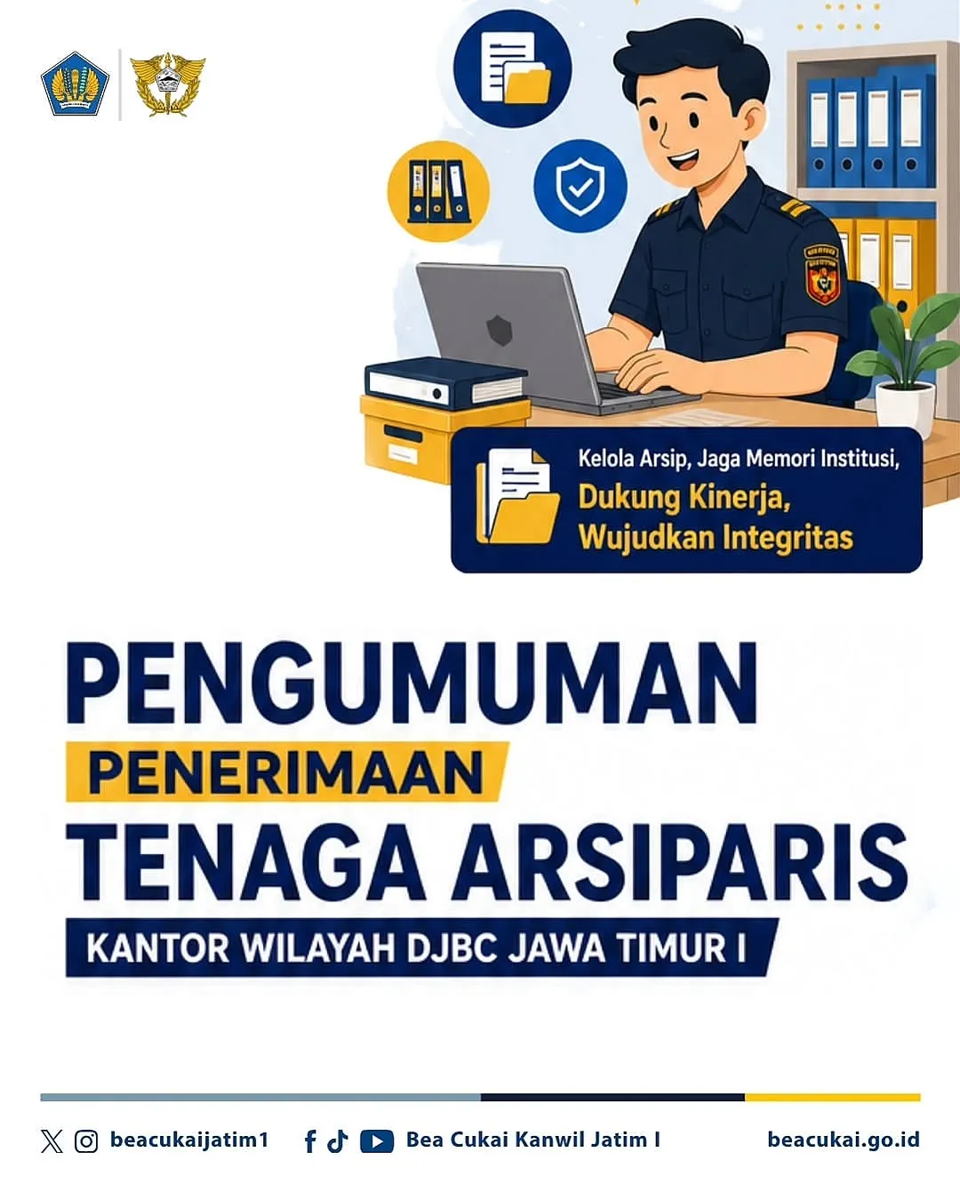 Logo Kantor Wilayah DJBC Jawa Timur I