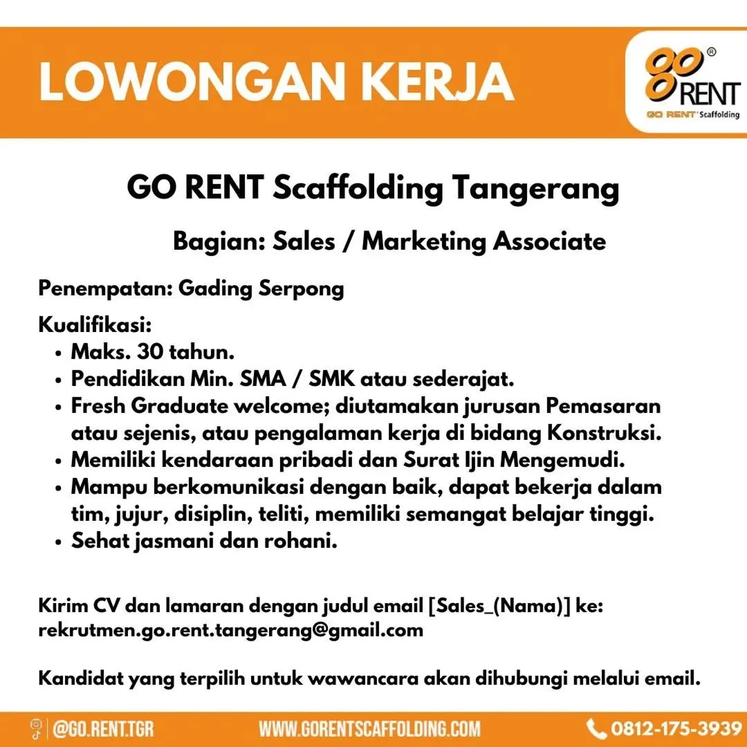 Logo GO RENT Scaffolding Tangerang