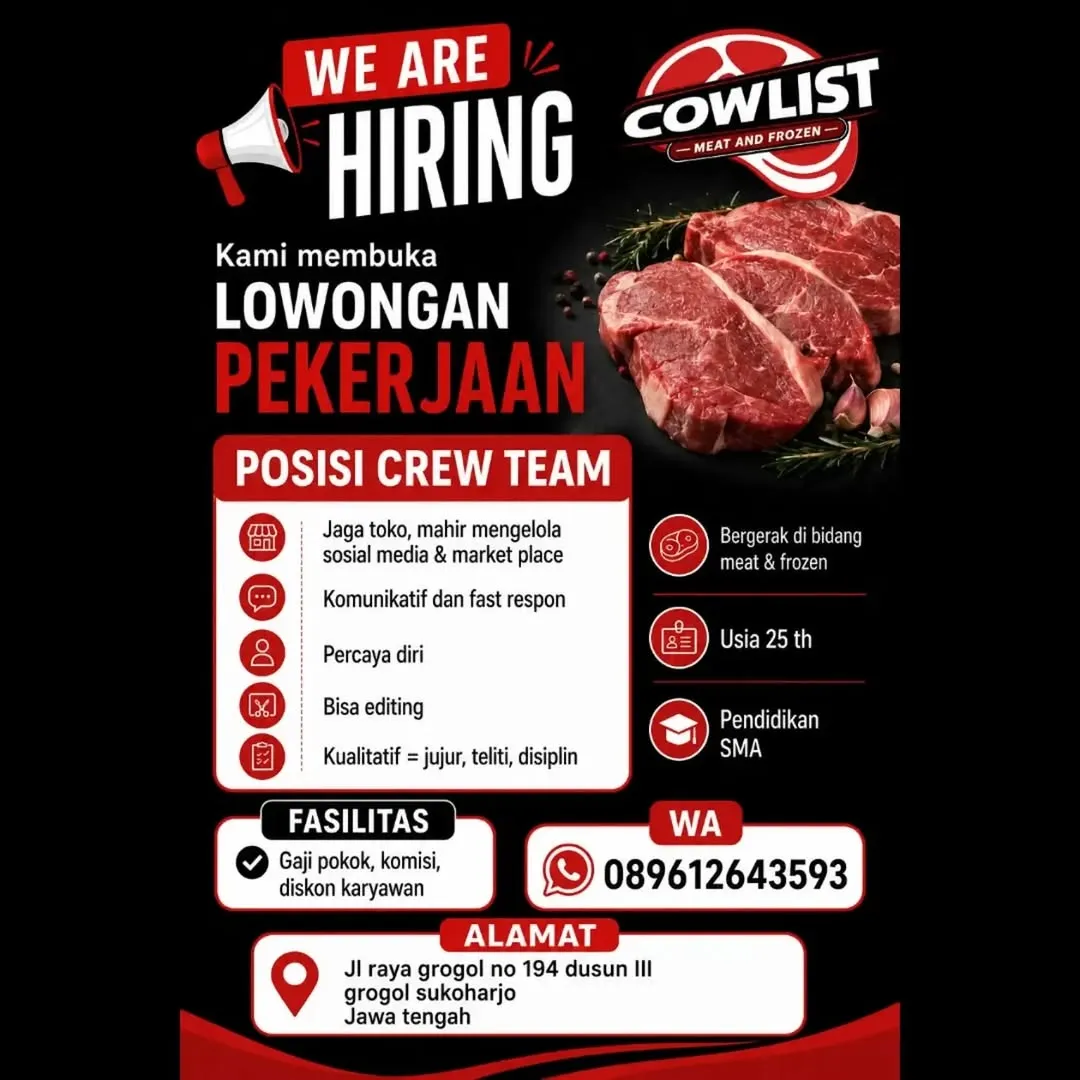 Logo Cowlist Meat and Frozen