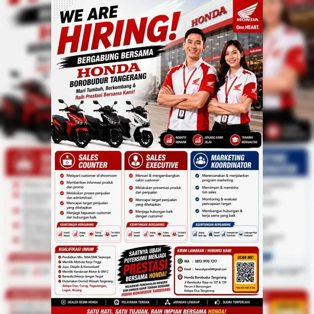 Logo Honda Borobudur Tangerang