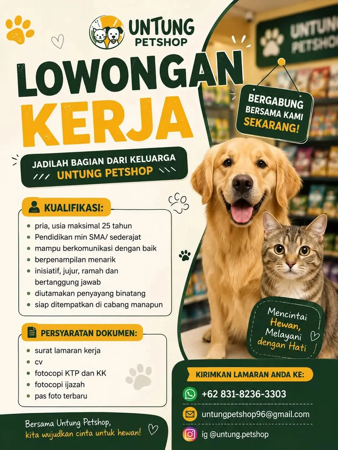 Logo Untung Petshop