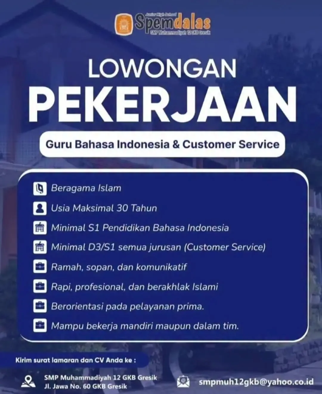 Logo SPM Muhammadiyah 12 GKB Gresik