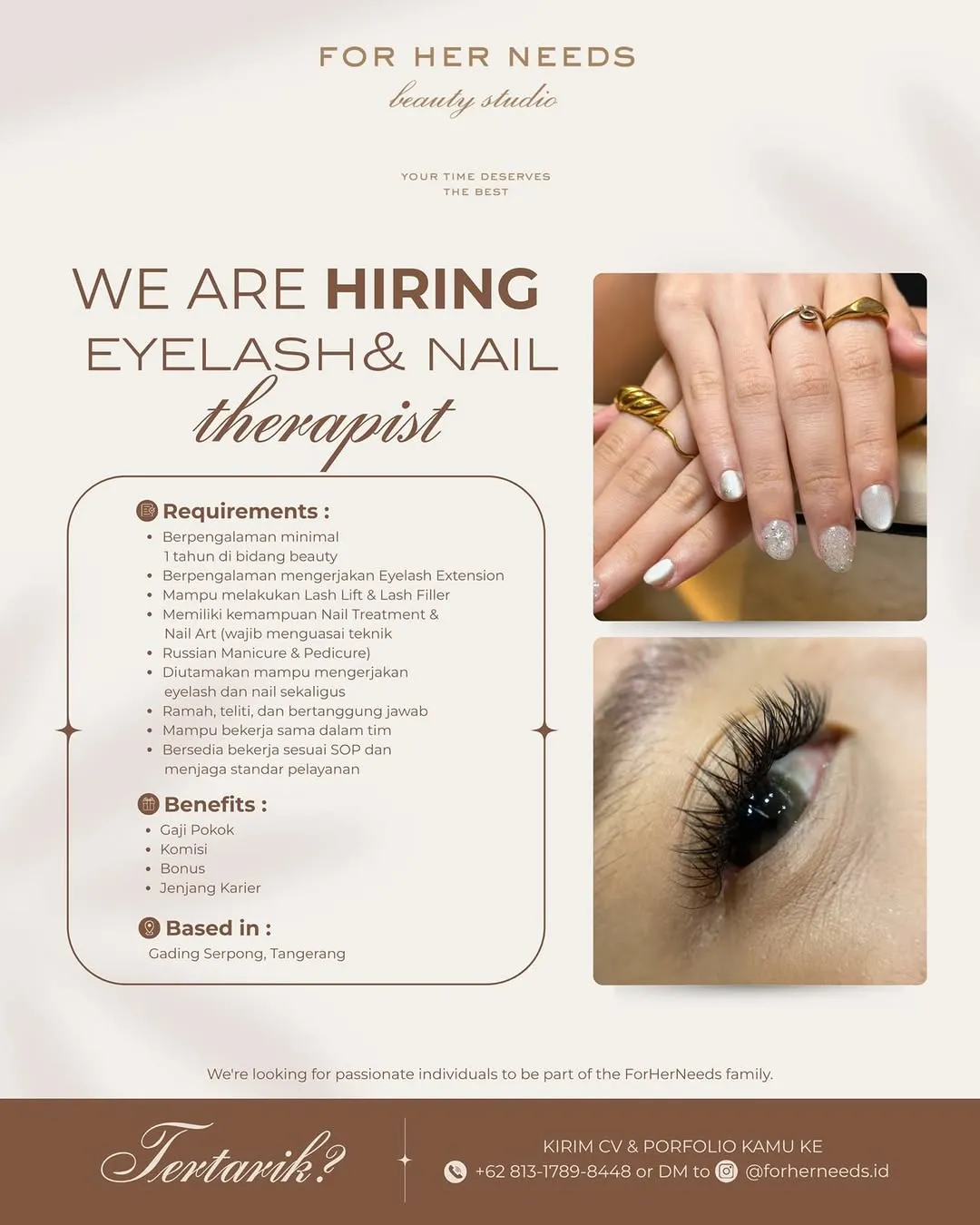 Logo For Her Needs Beauty Studio