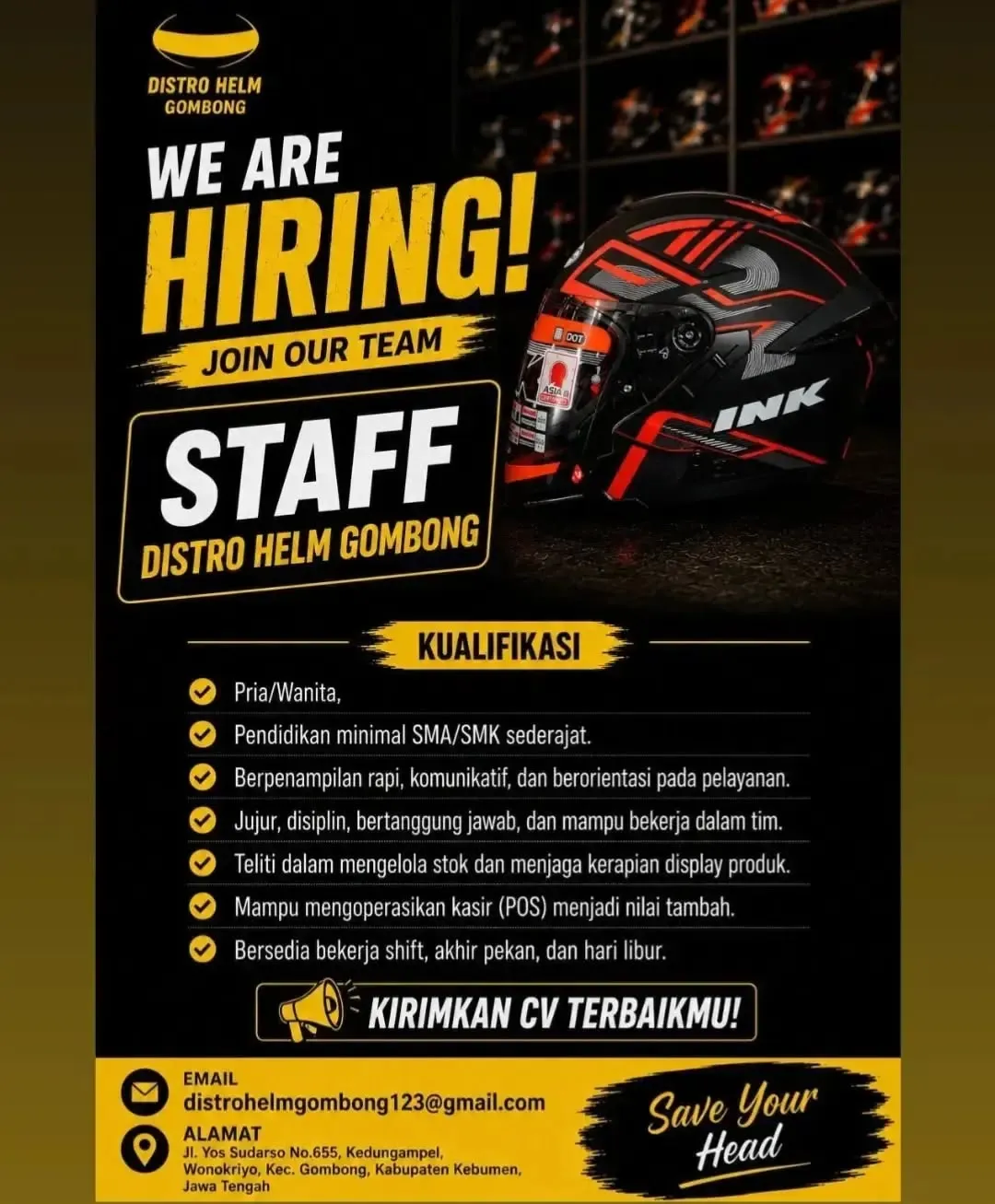 Logo Distro Helm Gombong