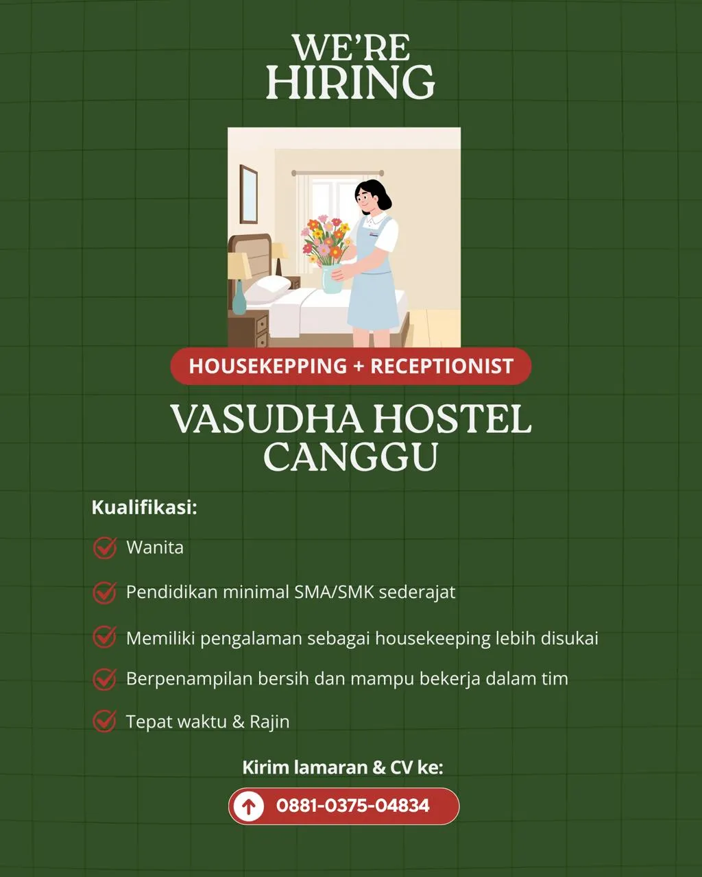 Logo Vasudha Hostel Canggu
