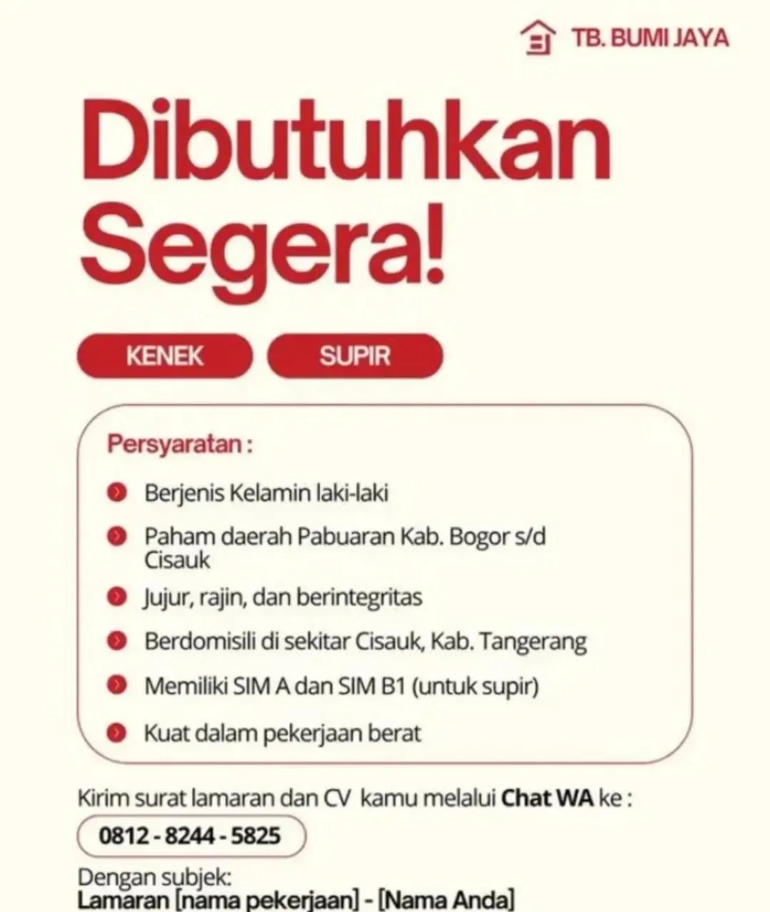 Logo TB. BUMI JAYA