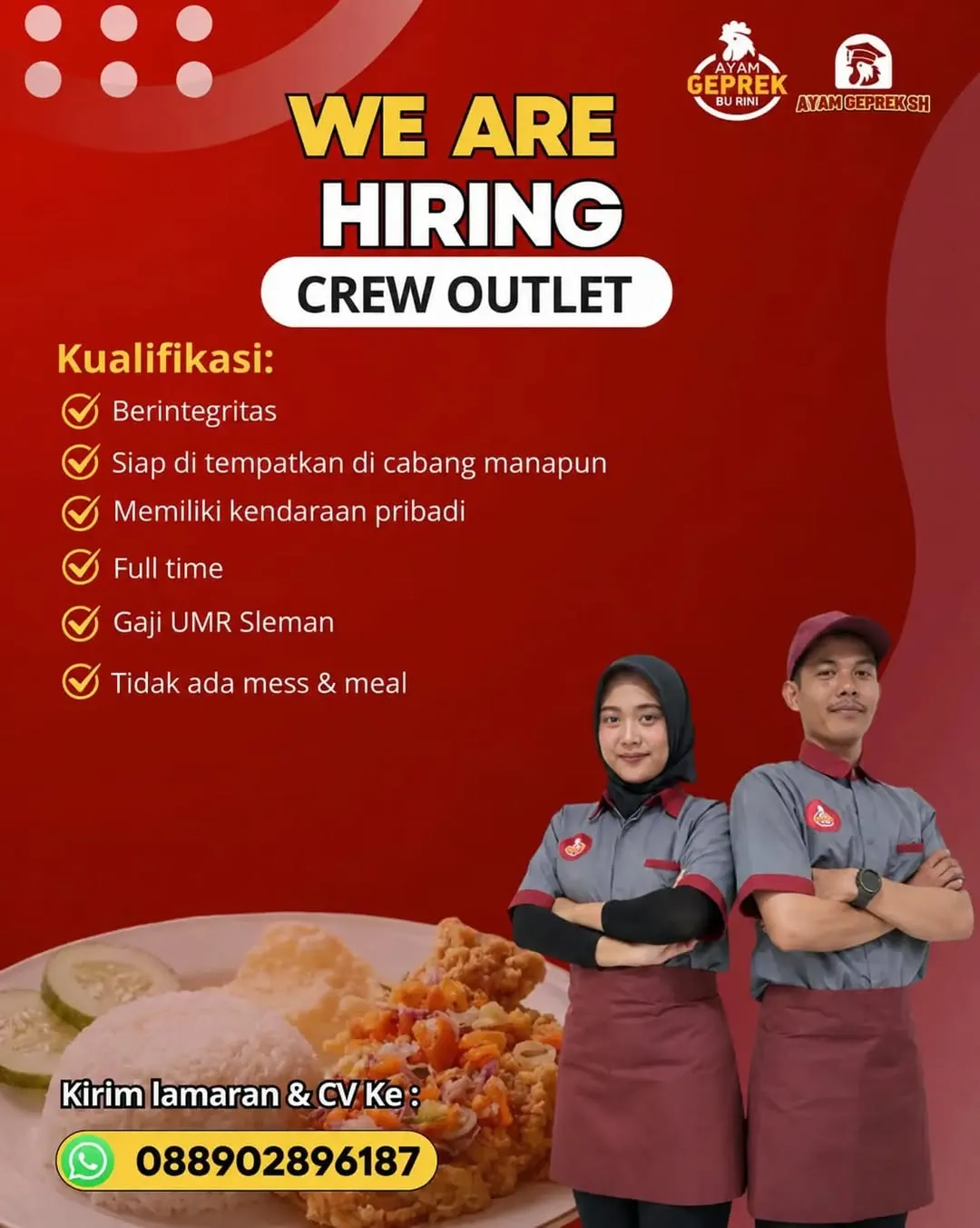 Logo Ayam Geprek Bu Rini