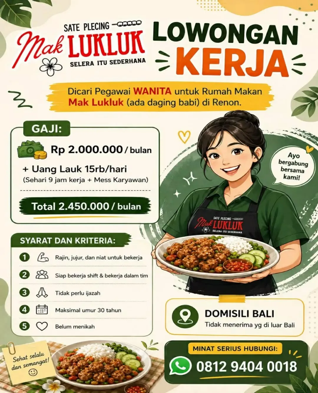 Logo Sate Plecing - Mak Lukluk
