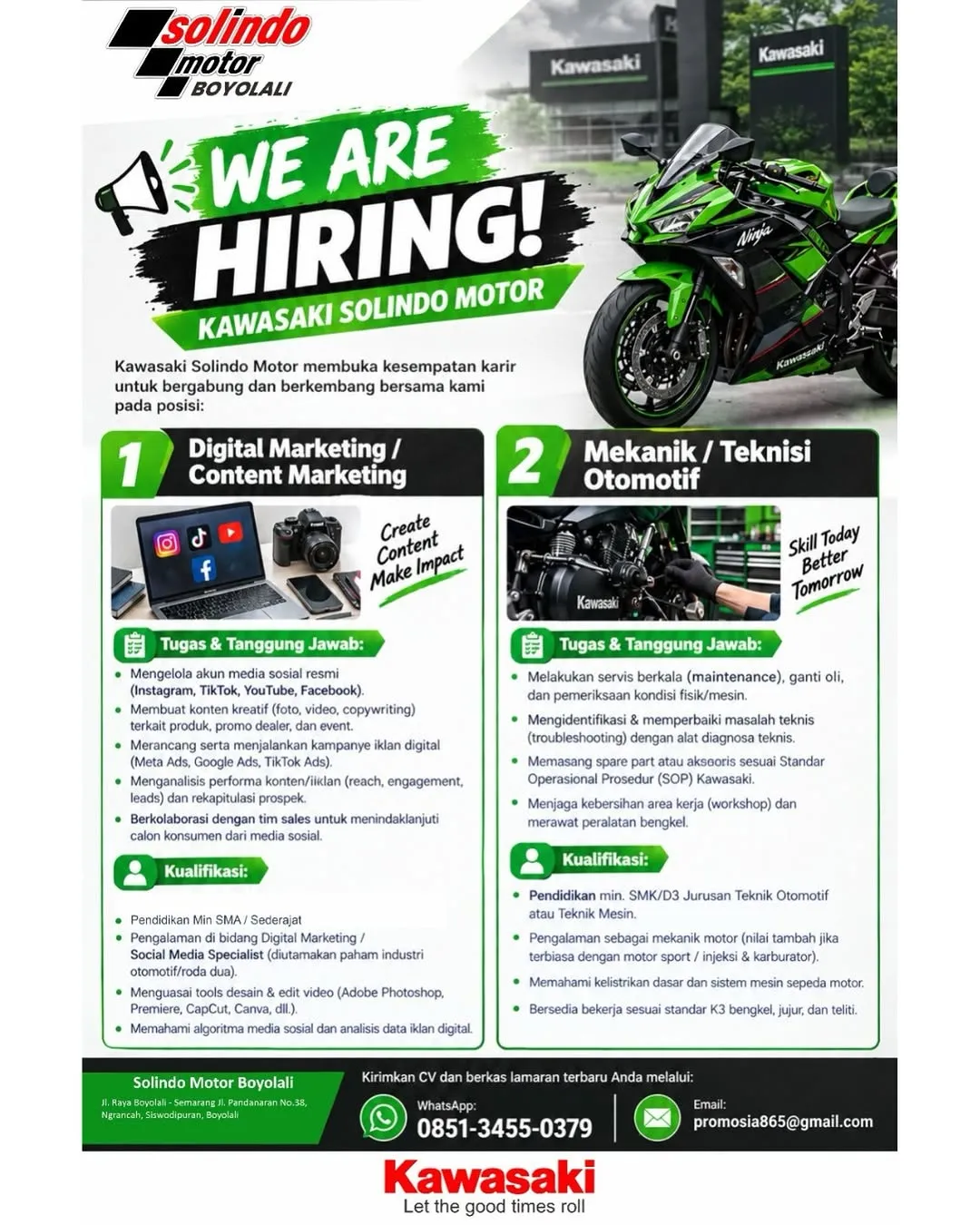 Logo Kawasaki Solindo Motor