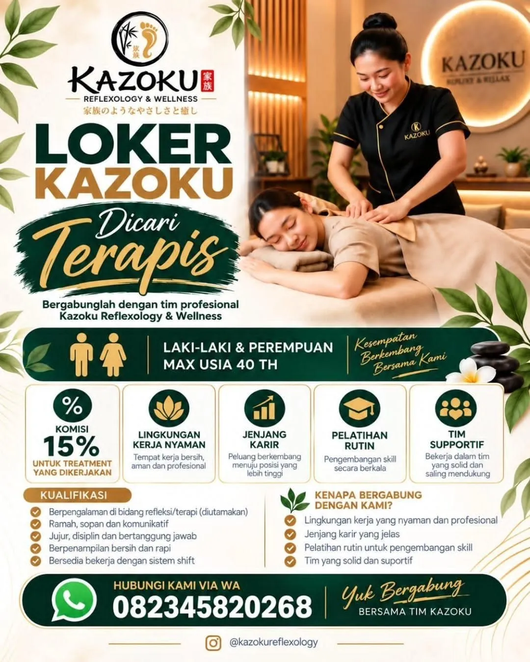 Logo Kazoku Reflexology & Wellness