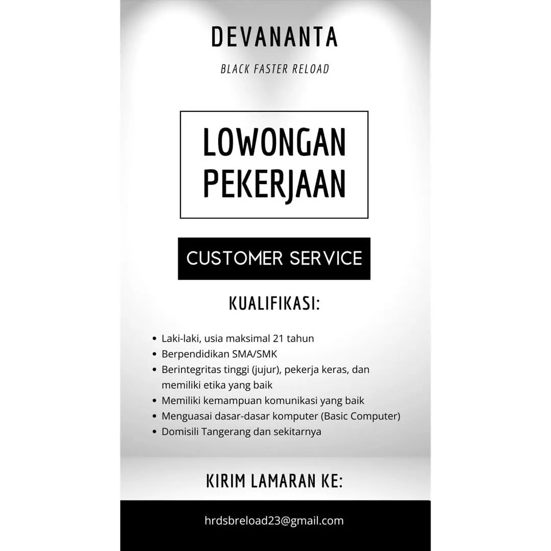 Logo Devananta Black Faster Reload