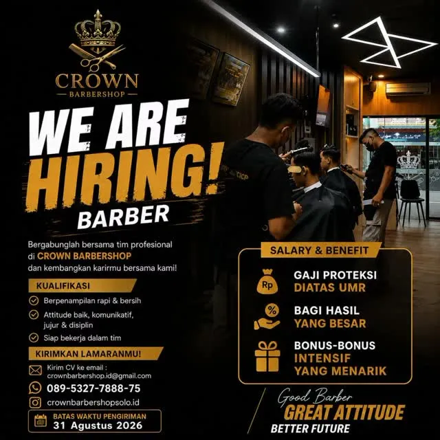 Logo Crown Barbershop Solo