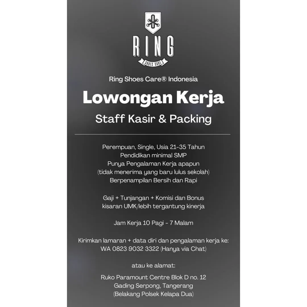 Logo Ring Shoes Care&reg; Indonesia