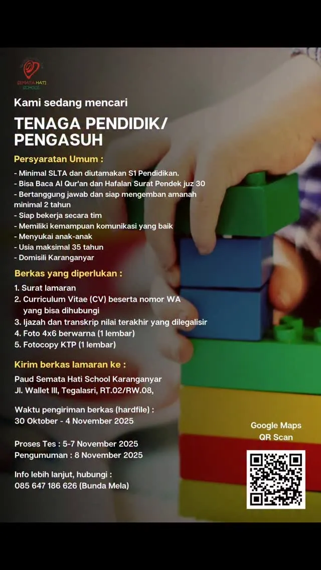 Logo Paud Semata Hati School Karanganyar