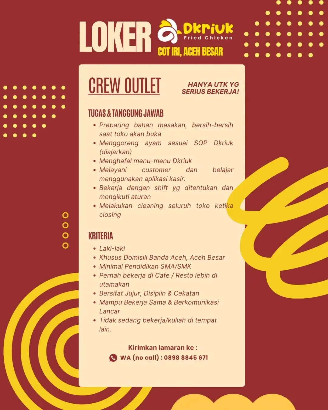 Logo Dkriuk Fried Chicken
