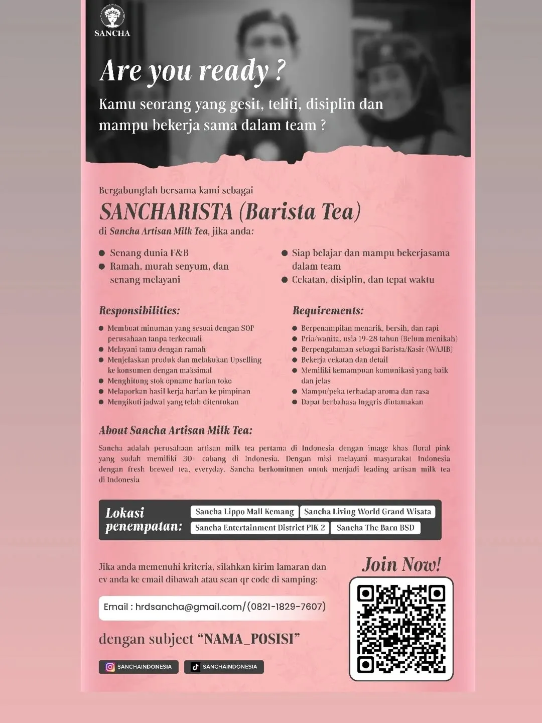 Logo Sancha Artisan Milk Tea
