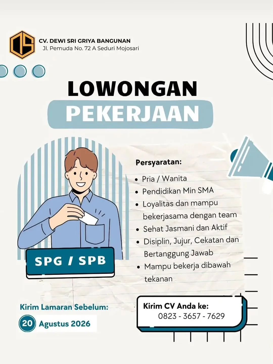Logo CV. DEWI SRI GRIYA BANGUNAN