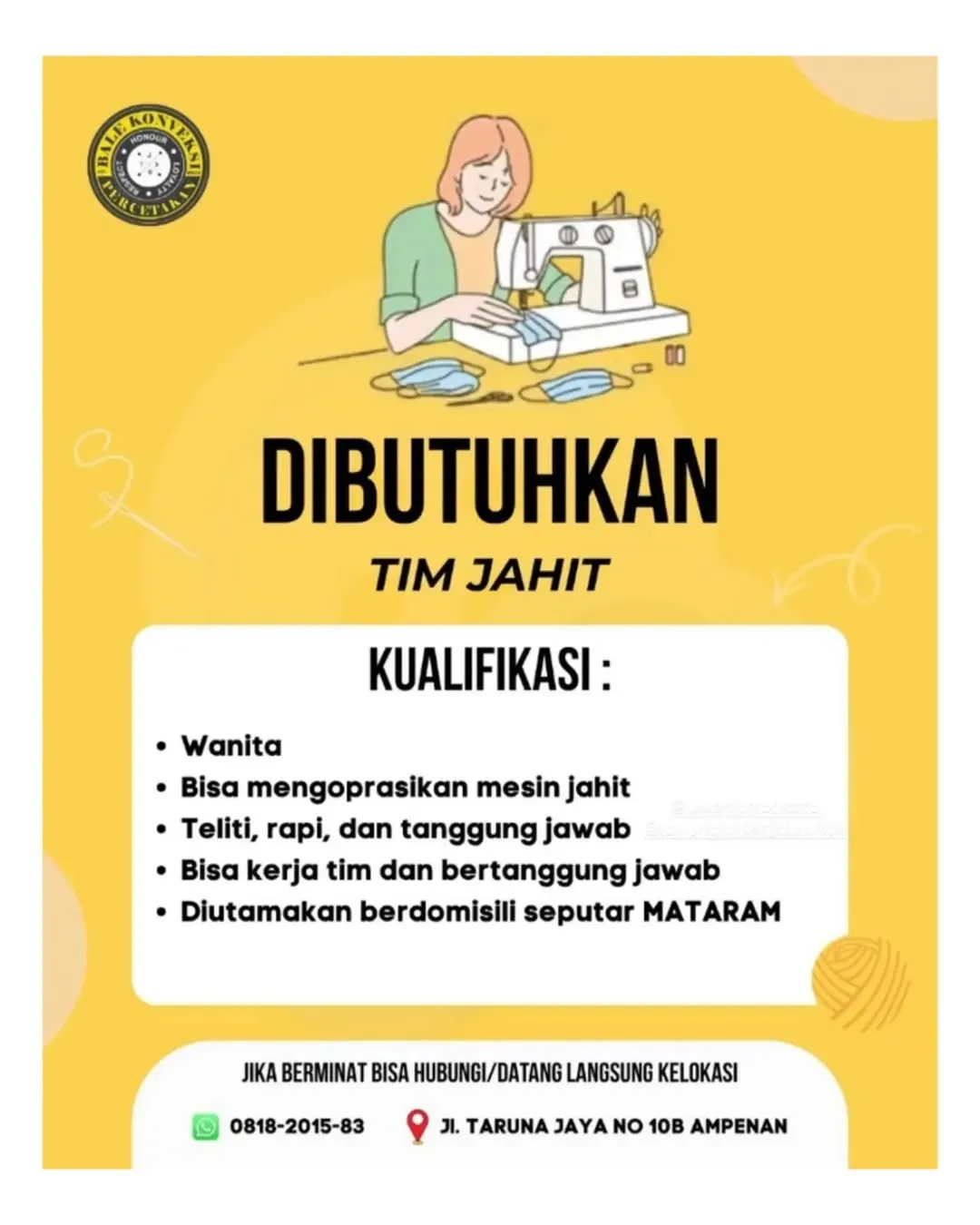 Logo Bale Konveksi Percetakan