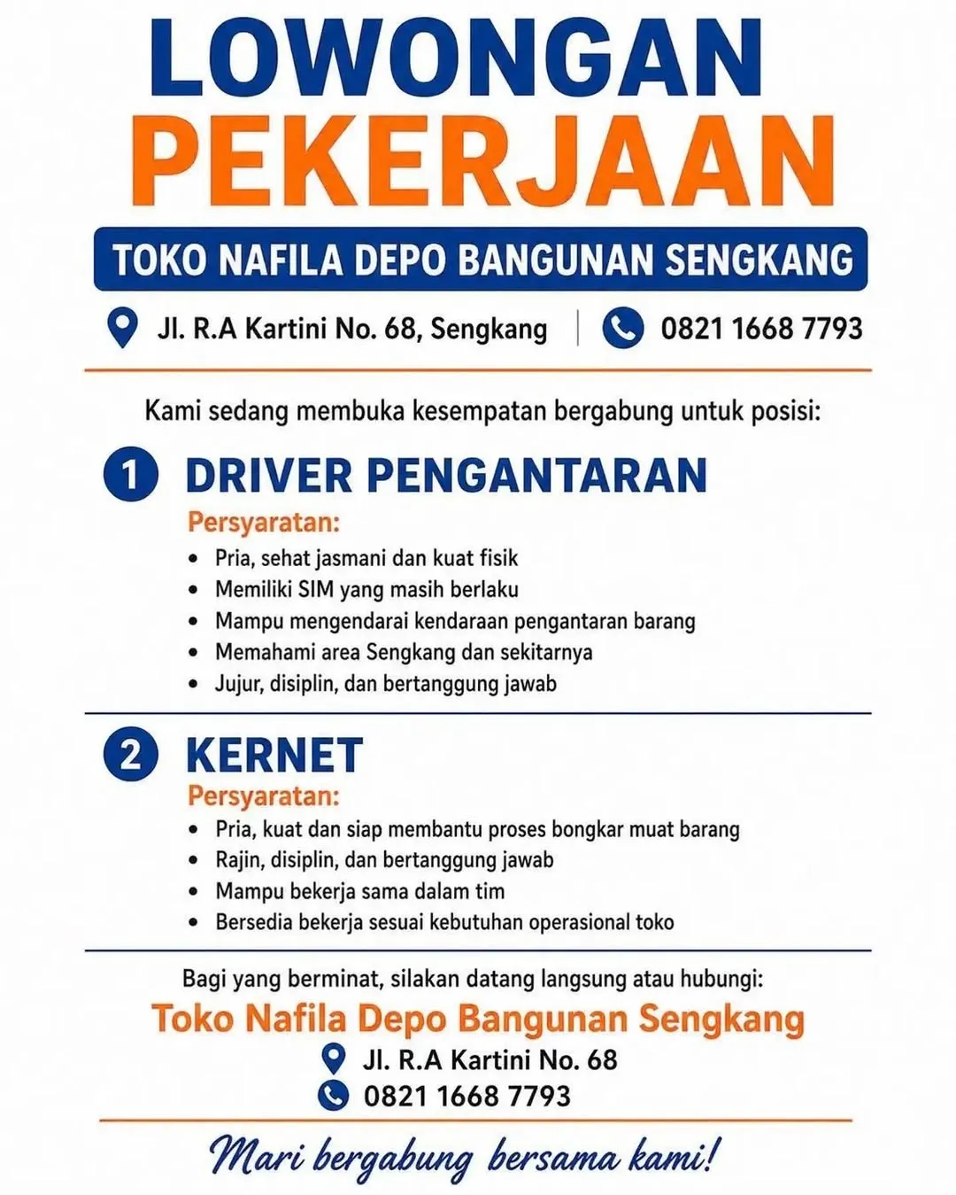 Logo Toko Nafila Depo Bangunan Sengkang