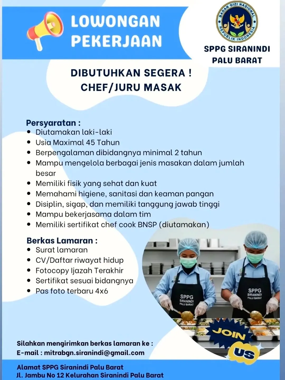 Logo SPPG Siranindi Palu Barat