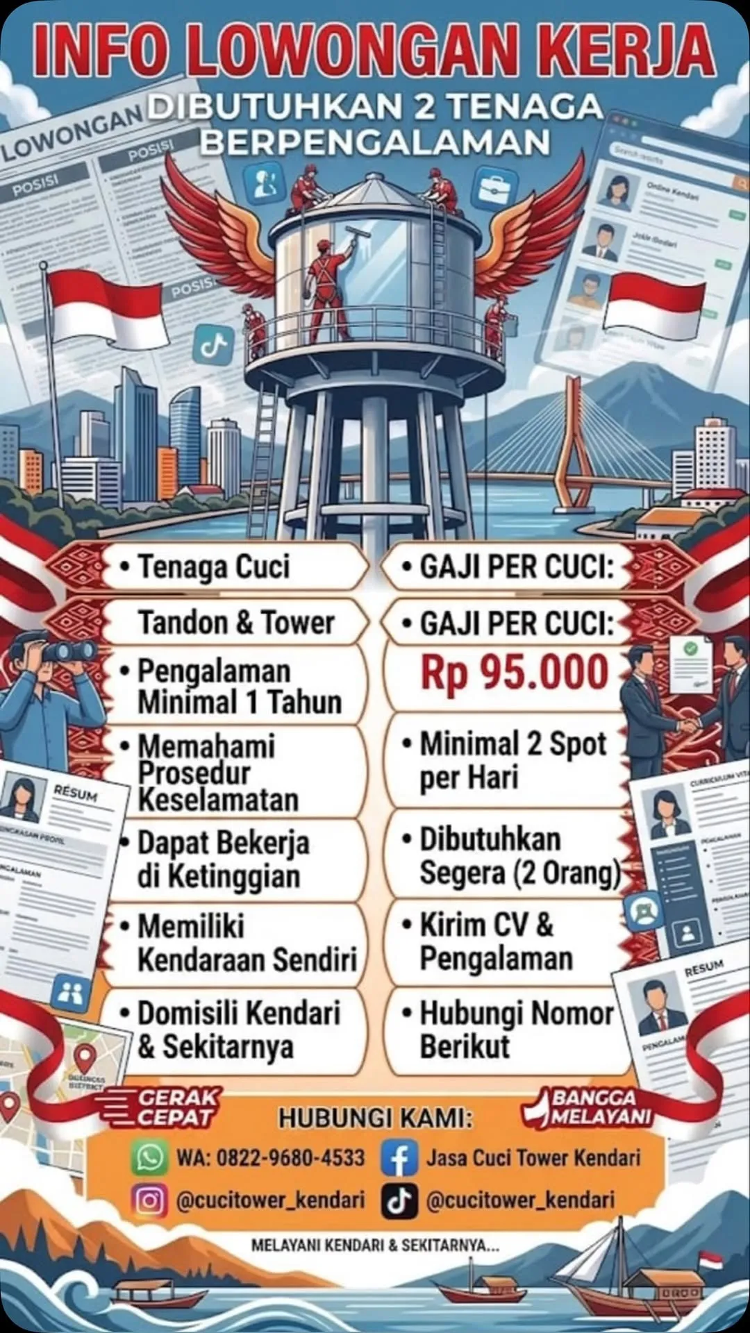 Logo Jasa Cuci Tower Kendari