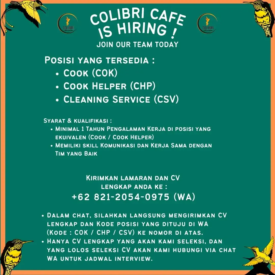 Logo Colibri Cafe & Bakery