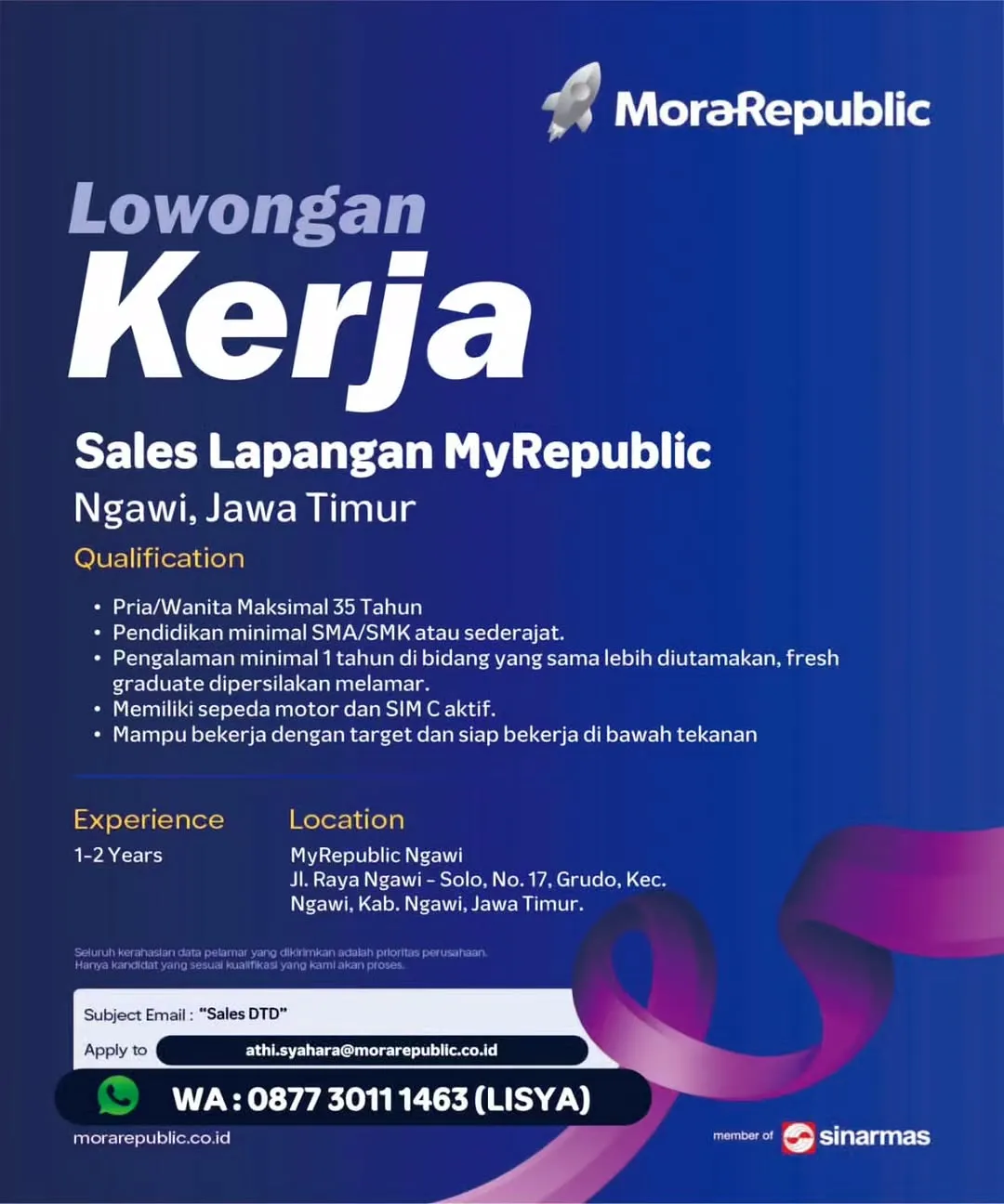 Logo MyRepublic (PT Ekamas Mora Republik)