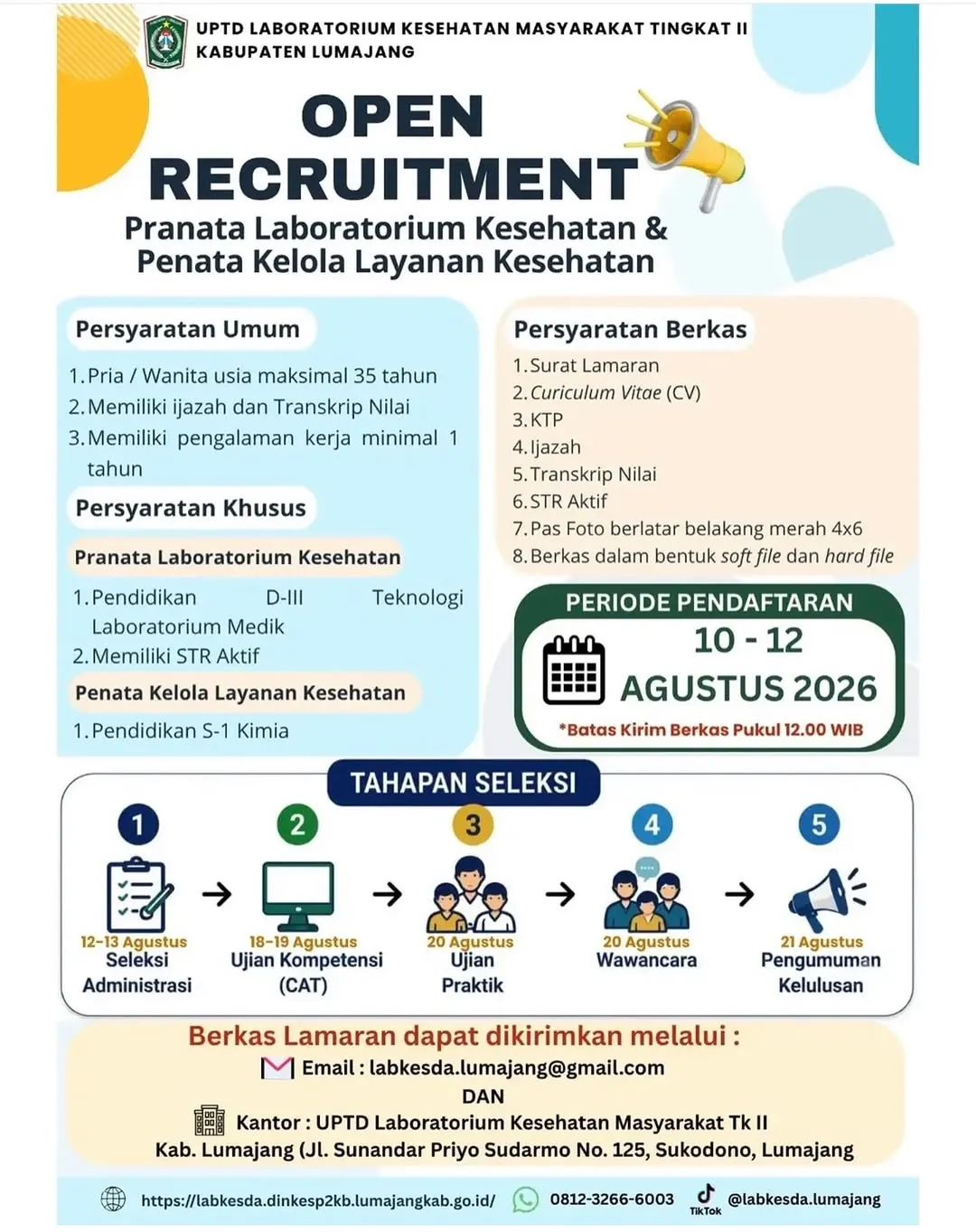 Logo UPTD Laboratorium Kesehatan Masyarakat Tingkat II Kabupaten Lumajang