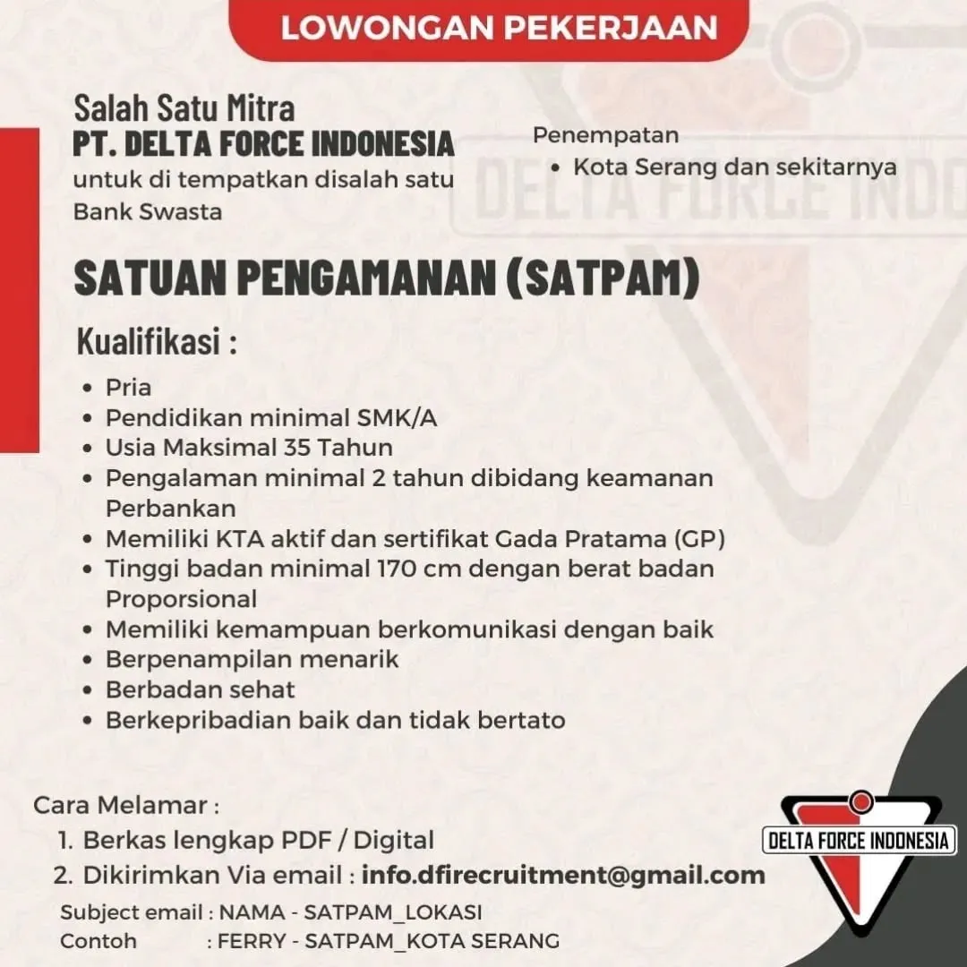 Logo PT. DELTA FORCE INDONESIA