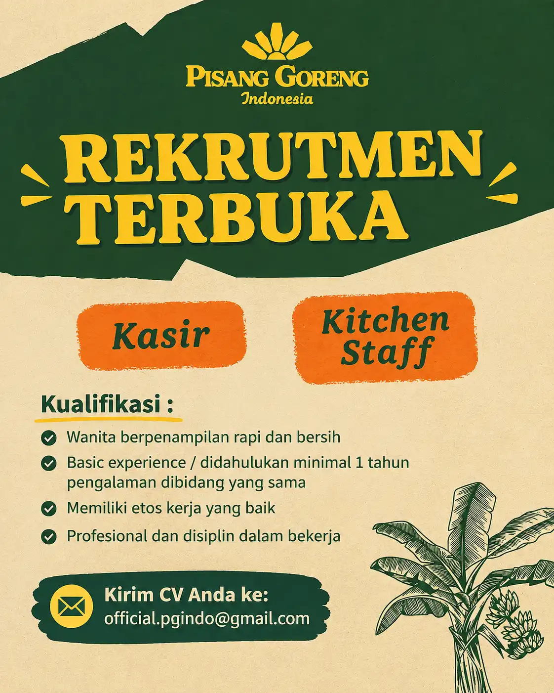 Logo Pisang Goreng Indonesia