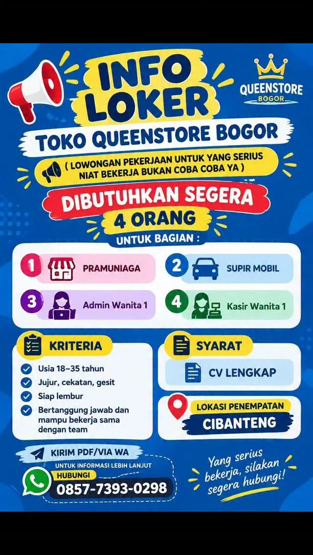 Logo Toko Queen Store Bogor