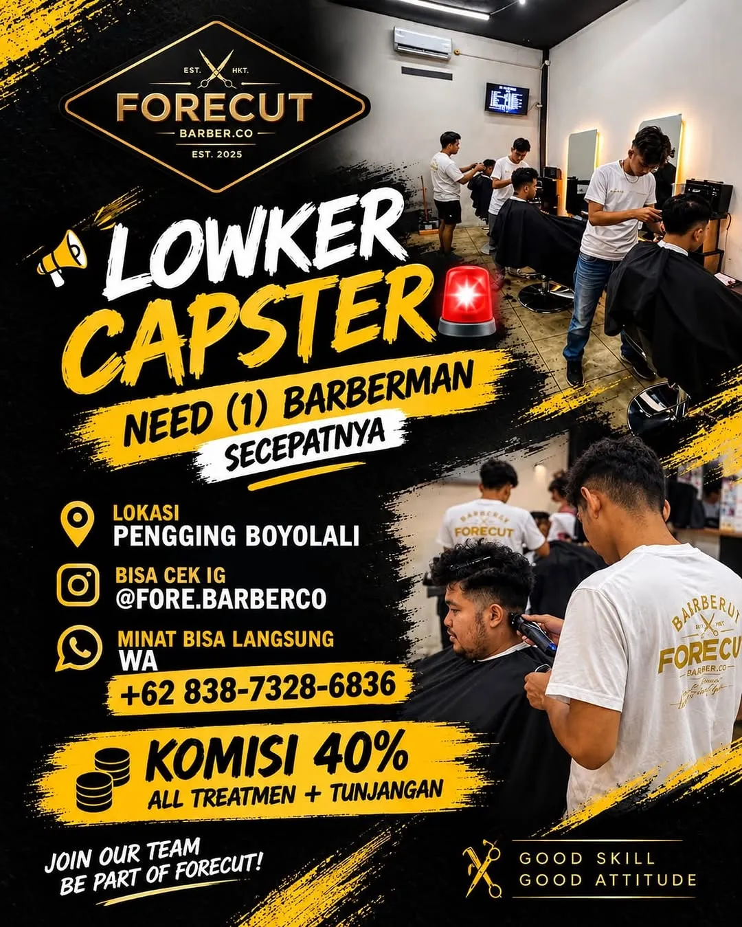 Logo Forecut Barber.co