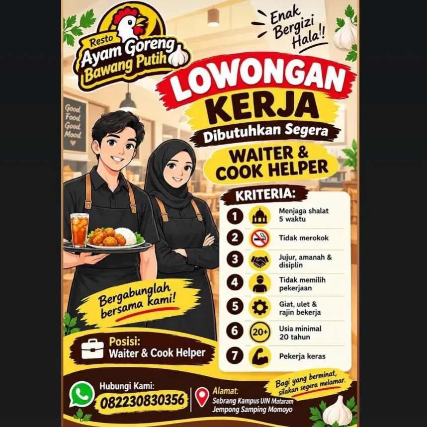 Logo Resto Ayam Goreng Bawang Putih