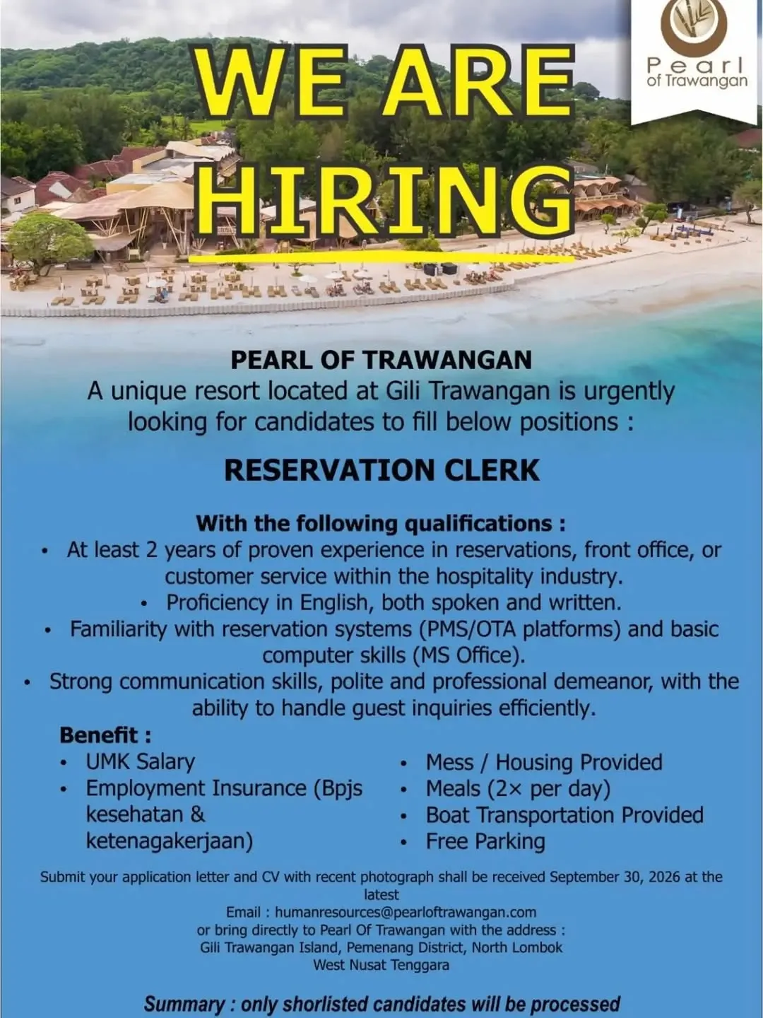 Logo Pearl of Trawangan