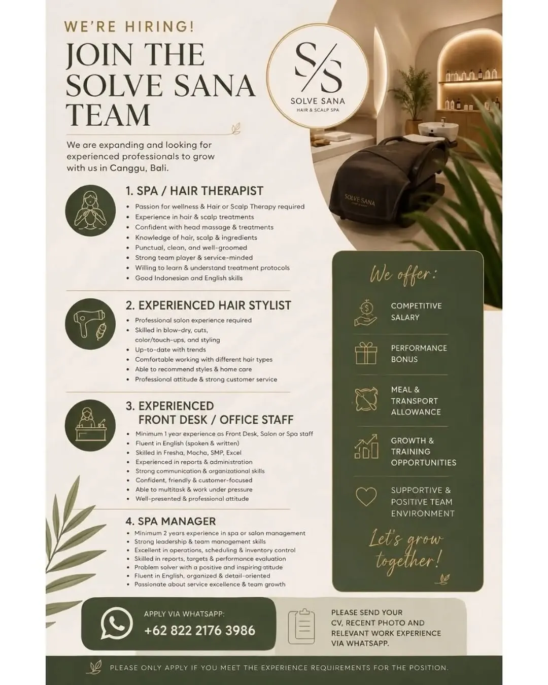 Logo SOLVE SANA HAIR & SCALP SPA
