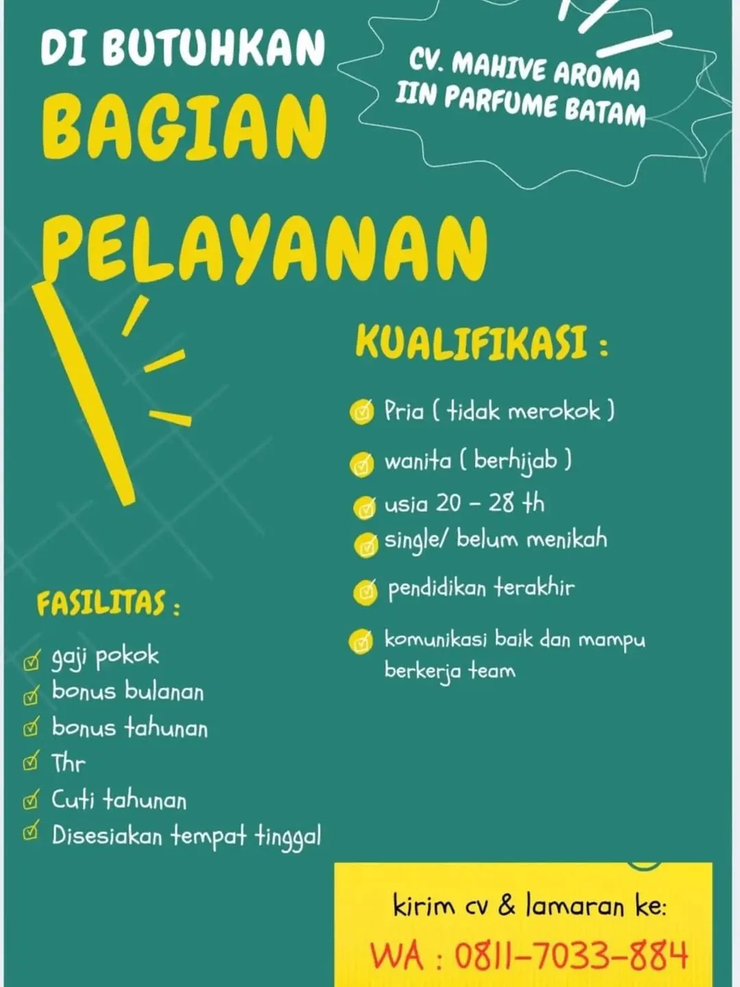 Logo CV. Mahive Aroma Iin Parfume Batam