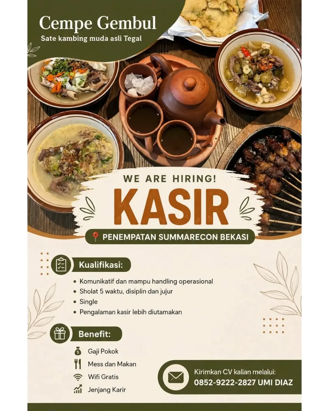 Logo Cempe Gembul Sate kambing muda asli Tegal