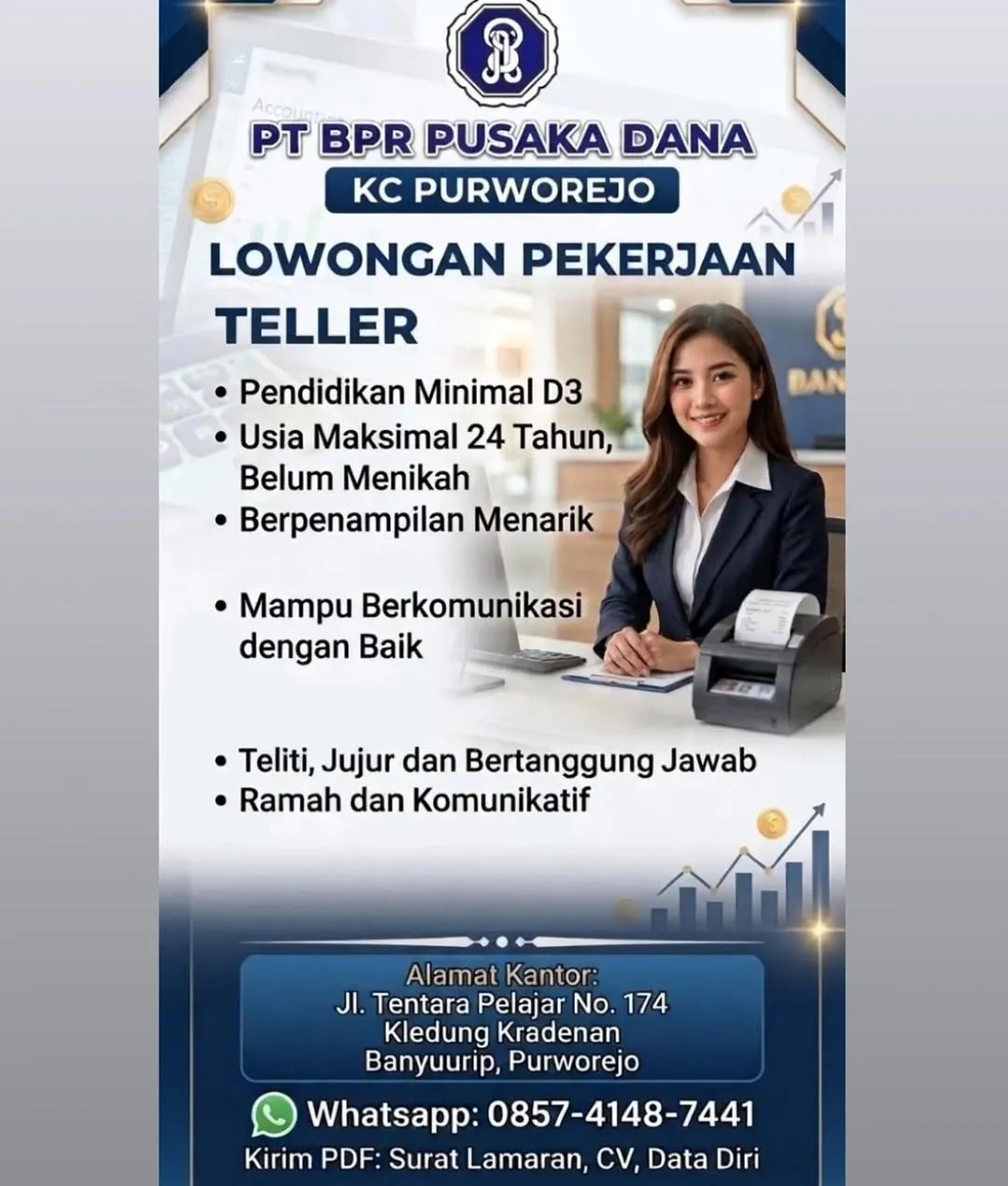 Logo PT BPR Pusaka Dana KC Purworejo